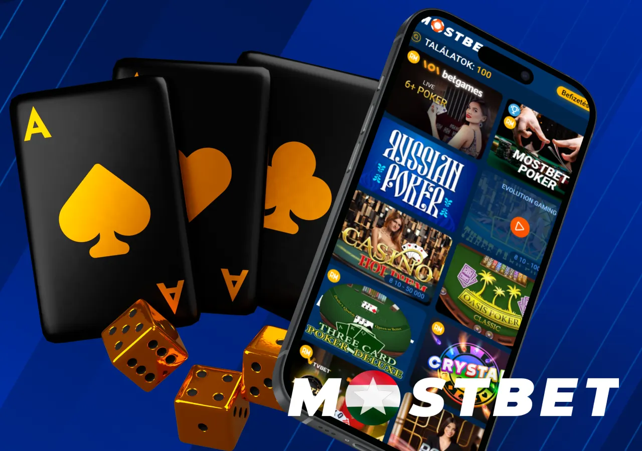 a póker szekcióban a játékok széles választéka található