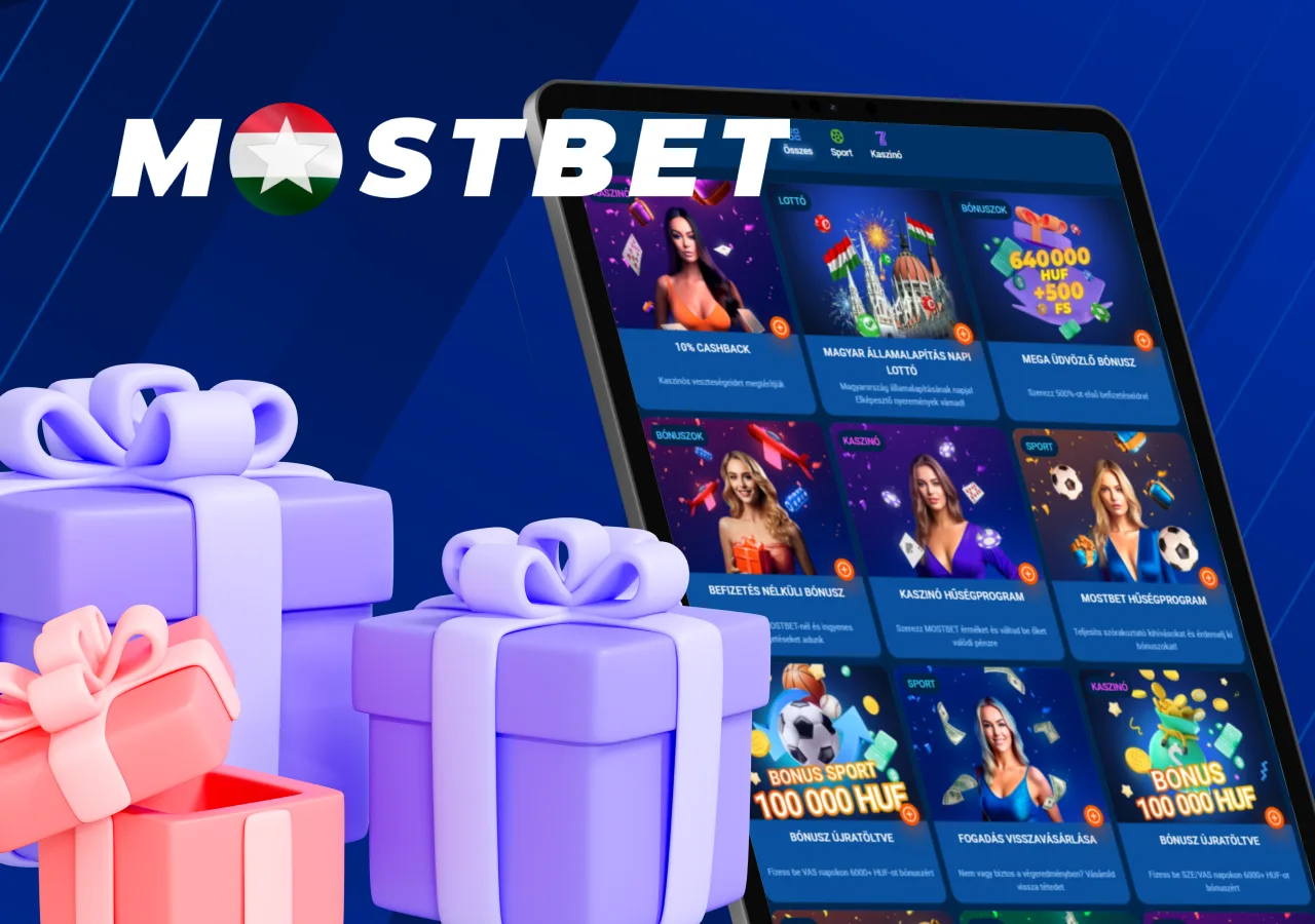 a befizetés nélküli bónuszok típusai a Mostbet weboldalán