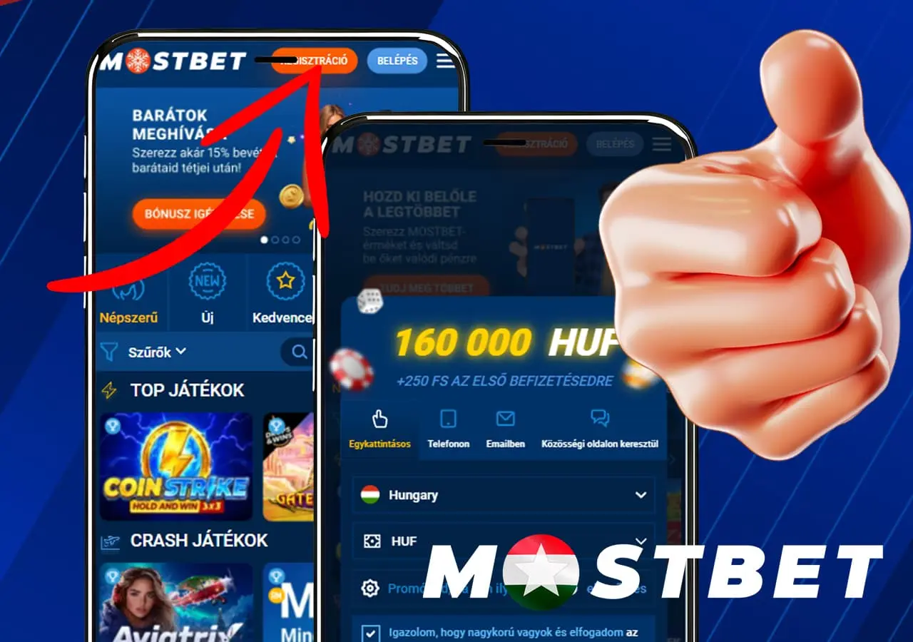 Egyszerű regisztráció a Mosbet Live Casinón weboldalán